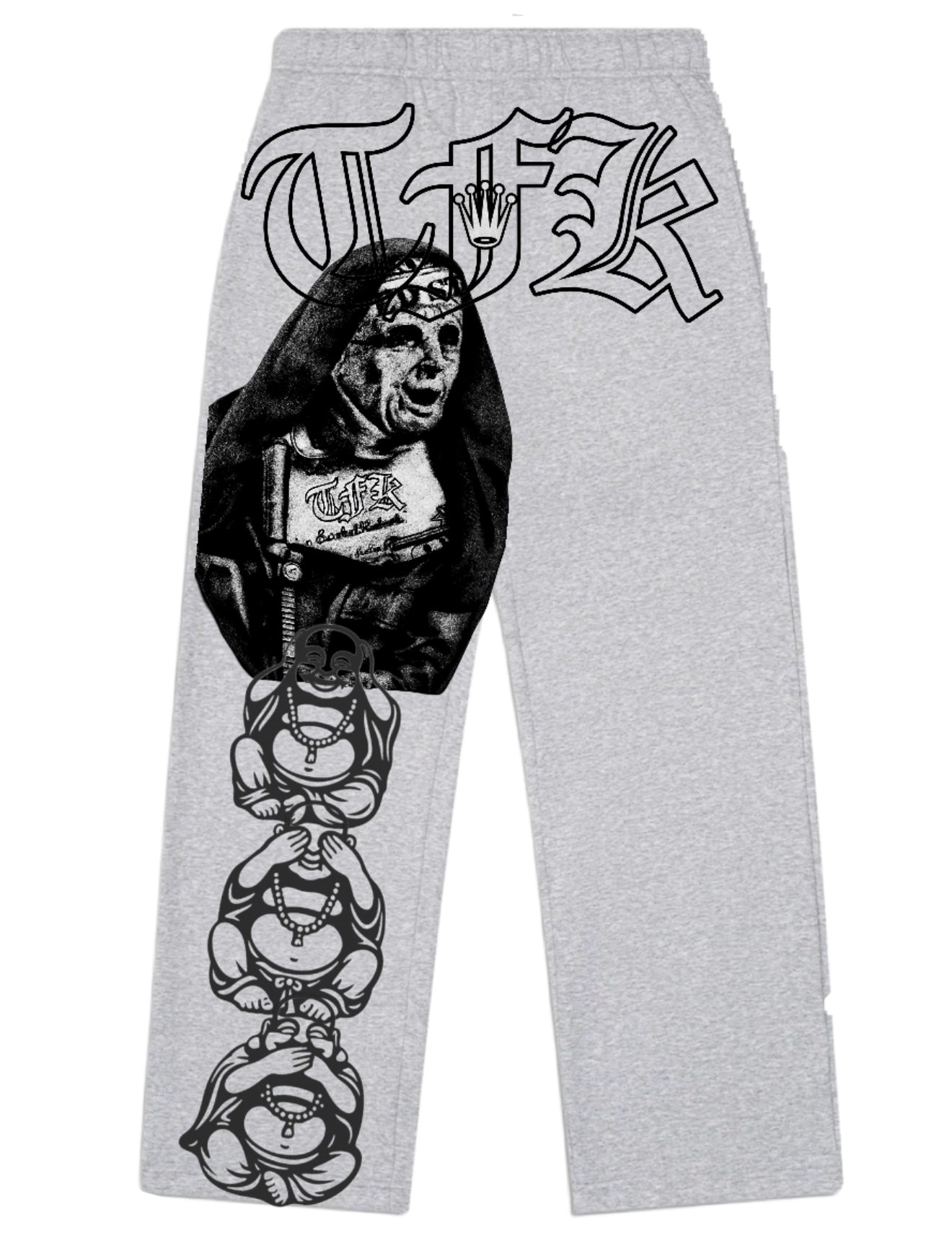 Black-Flocker sweats